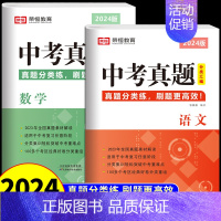 [语文+数学]含2023真题 初中通用 [正版]中考真题卷2024全套分类汇编语文数学英语化学物理练习题初三模拟试卷九年