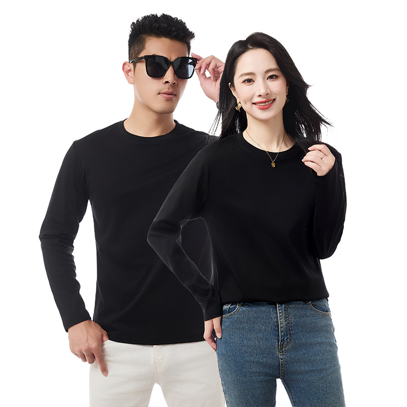 三防液氨长袖T恤男女同款秋季新款纯棉圆领透气百搭男士卫衣