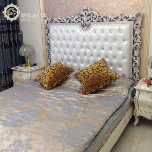 欧式床韩式实木花床复古双人床新古典实木床1.8米床公主床婚床