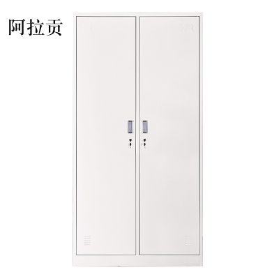 湘渭加厚二门钢制更衣柜员工柜铁皮职工储物柜带锁存包柜鞋柜