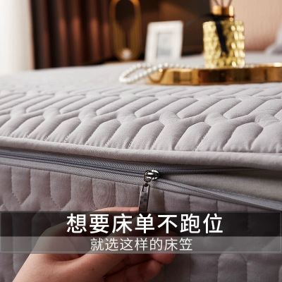 年新款六面全包拉链床笠罩床垫保护套床罩防水加厚防滑