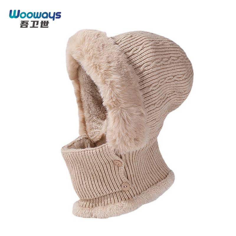 吾卫世 帽子 围脖 一体 2141 顶