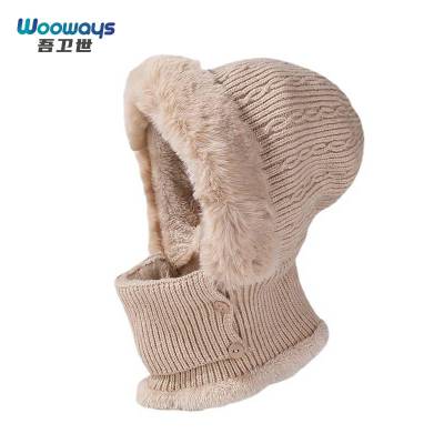 吾卫世 帽子 围脖 一体 2141 顶