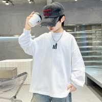 男童长袖T恤春秋款新款儿童秋装薄款上衣打底衫中大童秋季潮T