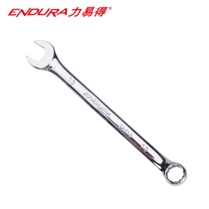 力易得(ENDURA)E2607全抛光铬钒钢 梅花开口两用扳手 7mm 1把(2把起订货期3-5天)