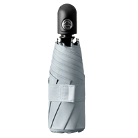 自动 五折铝合金 加厚黑胶布 橡胶漆手柄 YF-W2021015 晴雨两用伞