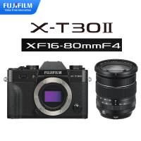 [相机+镜头]富士X-T30 Mark II 二代 黑色微单相机+ XF 16-80mm F4 变焦镜头