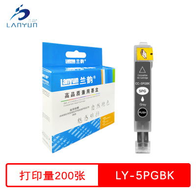 兰韵 5PGBK灰色墨盒 适用佳能IX4000/IX5000/IP3500pro/9000