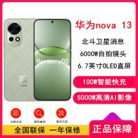 [全新]华为nova13 洛登绿 512GB 100W快充 北斗卫星图片消息 鸿蒙智能直面屏手机