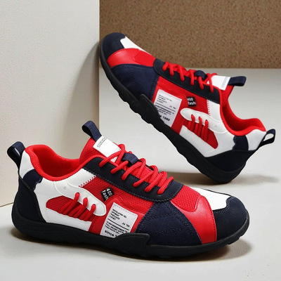 2026新款春季网面休闲运动男士百搭防滑舒适时尚撞色港风潮鞋男