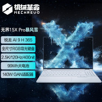 机械革命(MECHREVO) 无 界15X Pro 暴风雪 定制(AI 9H 365 16G 2T 99Wh 120Hz 2.5K )轻薄本办公笔记本电脑