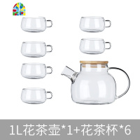 玻璃可高温电煮泡茶壶套装家用大容量单凉水壶花茶红茶壶茶具杯子 FENGHOU 单壶1.6L