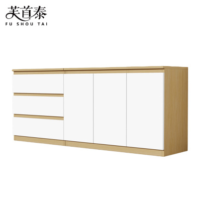 芙首泰矮柜资料柜三门三抽200*40*80cm台