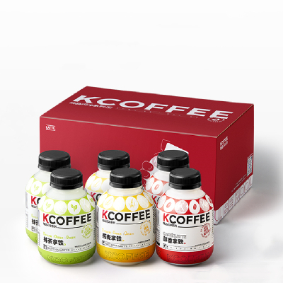 肯德基KCOFFEE摇摇拿铁精品速溶咖啡醇香提神即溶燕麦早餐咖啡粉红石榴抹茶拿铁6瓶