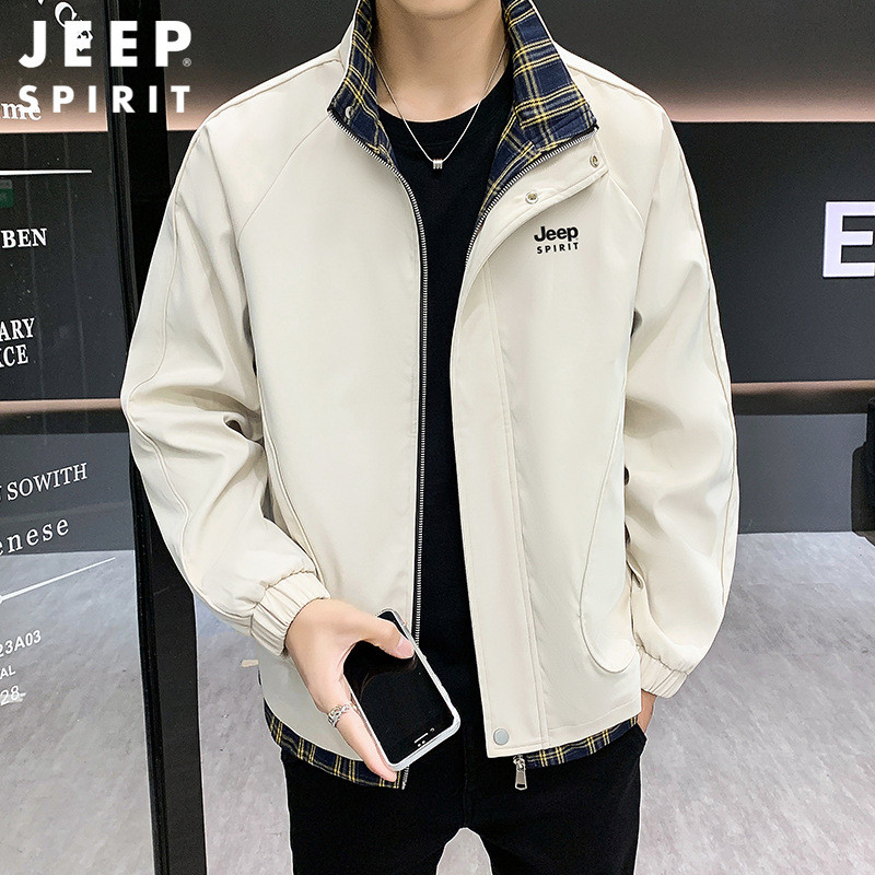 JEEPspirit夹克男士春秋商务休闲透气舒适男外套6289