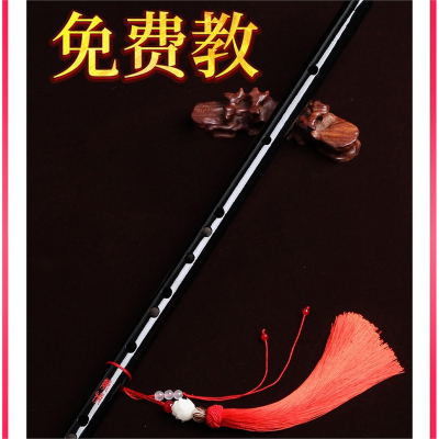 笛子竹笛斗牛士初学乐器女生自学横笛精制演奏笛子_陈情问灵诗D调菩提莲花穗曲谱集教材书套餐