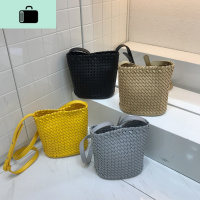 2020新款夏天手工编包女小包斜挎编织包韩版单肩包海边度假包NEW LAKE女斜挎包