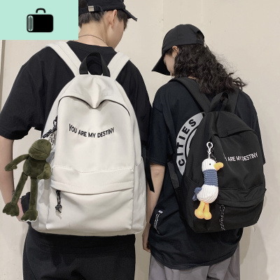 2020新款书包女韩版原宿男背包高中学生初中生百搭情侣双肩包女潮NEW LAKE