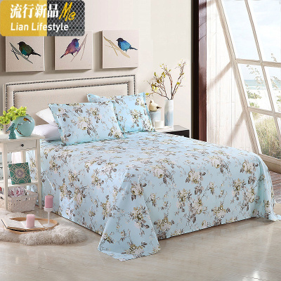 老粗布床单单件1.2 1.5m床1.8单双人被单棉布春夏 三维工匠