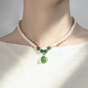 北京黄金女士珍珠项链日韩风格精致优雅送长辈佳品