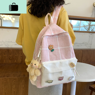 书包女韩版高中学生原宿ulzzang双肩包ins风初中潮百搭小清新背包NEW LAKE