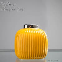 北欧陶瓷花瓶摆件客厅插花电视柜餐桌装饰品创意简约ins花器摆设 三维工匠 花瓶组合1