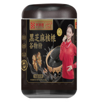 蒲臻善黑芝麻核桃谷物粉罐装杂粮冲调饮品即食代餐500g