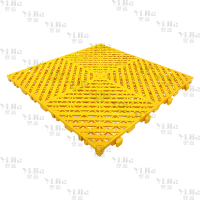 翌嘉 YJ3121301地格栅塑料拼接地板垫网格垫板 黄色