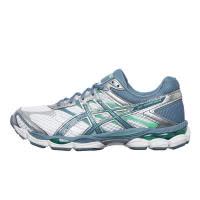 ASICS跑步鞋男缓震科技舒适透气减震回弹防滑耐磨白色金属银
