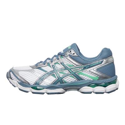 ASICS跑步鞋男缓震科技舒适透气减震回弹防滑耐磨白色金属银