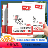 阅读训练100篇 小学升初中 [正版]2024版一本小学语文毕业升学阅读训练100篇小升初 小学升初中语文同步课外阅读书