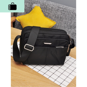 牛津布单肩斜挎包女包防水轻便休闲生意收钱包多口袋帆布尼龙挎包NEW LAKE女斜挎包