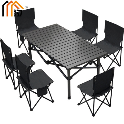 汐户外桌椅一桌六椅套