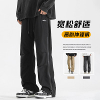 男装春秋新款美式高街防水工装冲锋裤男潮流痞帅直筒宽松休闲长裤