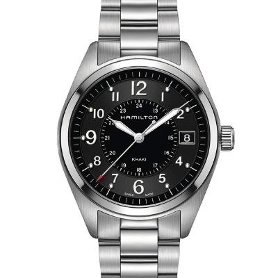  Hamilton汉密尔顿男士手表40mm不锈钢表带新款正品风格自动机械腕表黑银 Black