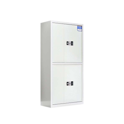 风雷动保密柜财务档案柜文件柜办公室资料储物柜保险柜电子密码国保锁通双节白色-国保密码锁