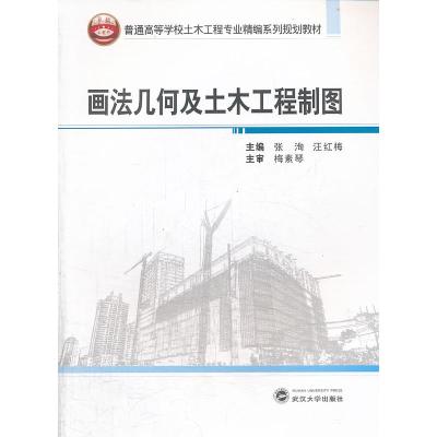 正版新书]画法几何及土木工程制图张洵 汪红梅9787307114906