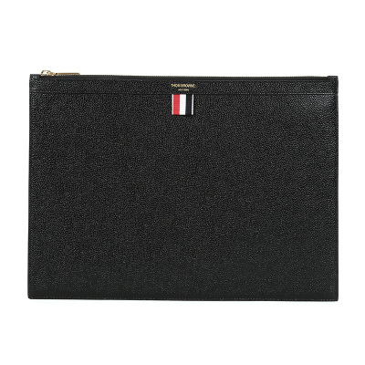 THOMBROWNE汤姆·布朗男士牛皮手拿包公文包中号MAC021L00198001-黑色