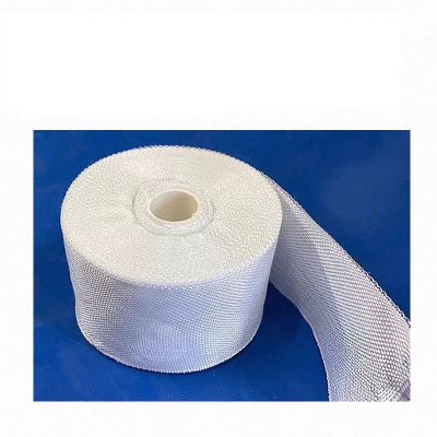 盛京联硕 耐高温玻璃丝带防火隔热纤维带绝缘纤维布 宽80mm长30米厚0.15mm 卷