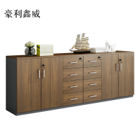 豪利鑫威办公室矮柜储物柜文件柜4门8抽屉