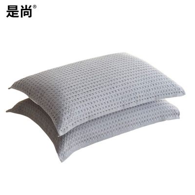 是尚 枕巾 华夫格纯棉枕巾 颜色随机 52*75cm 一条