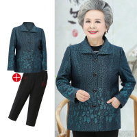 迪鲁奥(DILUAO)高端轻奢中老年人女装秋装外套老人妈妈60-70岁80奶奶春秋太太衣服婆婆90