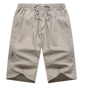 渔人船长夏季男士运动裤休闲跑步健身中裤纯棉短裤七分裤