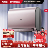 万家乐 D60-B6H1电热水器60升扁桶双胆家用卫生间洗澡储水速热节能省电