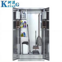 珂洋 不锈钢清洁柜保洁柜 双门900*400*1800mm 台