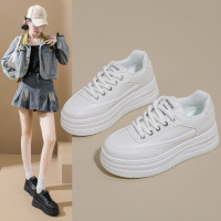 秋季新款ins韩版透气小白鞋女学生厚底百搭休闲运动板鞋
