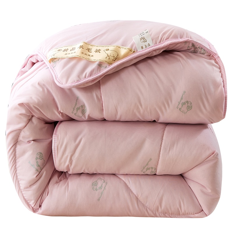 冬季加厚保暖8斤羊毛被100%纯羊毛被子被褥单人被芯棉被双人冬被