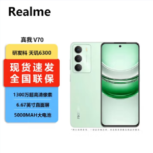 真我V70 苍山绿 8GB+256GB 天玑6300芯 5G芯 5000毫安大电池 5G智能手机