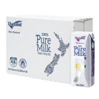 新西兰原装进口纽仕兰4.0蛋白质高钙早餐全脂纯牛奶250ml*24盒