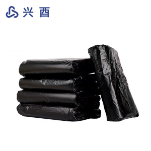 兴酉 黑色平口垃圾袋 65*75cm50只 包